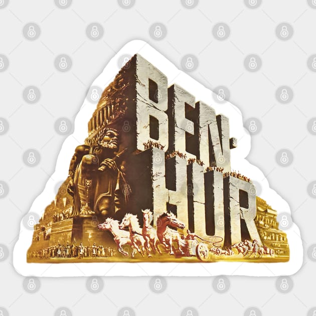 Ben-Hur Movie Poster Sticker by MovieFunTime